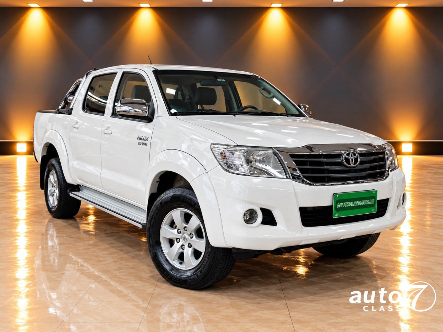 TOYOTA HILUX 2.7 SRV 4X4 CD 16V FLEX 4P AUTOMÁTICO Branco - Auto7 Class